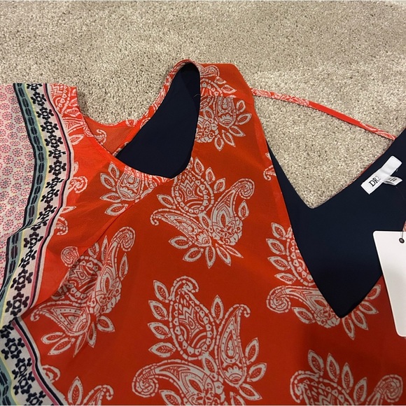 NWT DR2 Colorful Patterned Blouse Top Sz. XL New - Picture 5 of 8